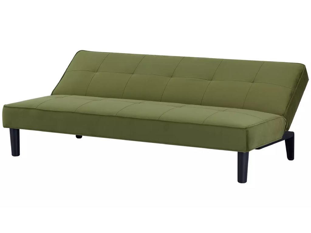 Patsy Fabric 2 Seater Clic Clac Sofa Bed - Green