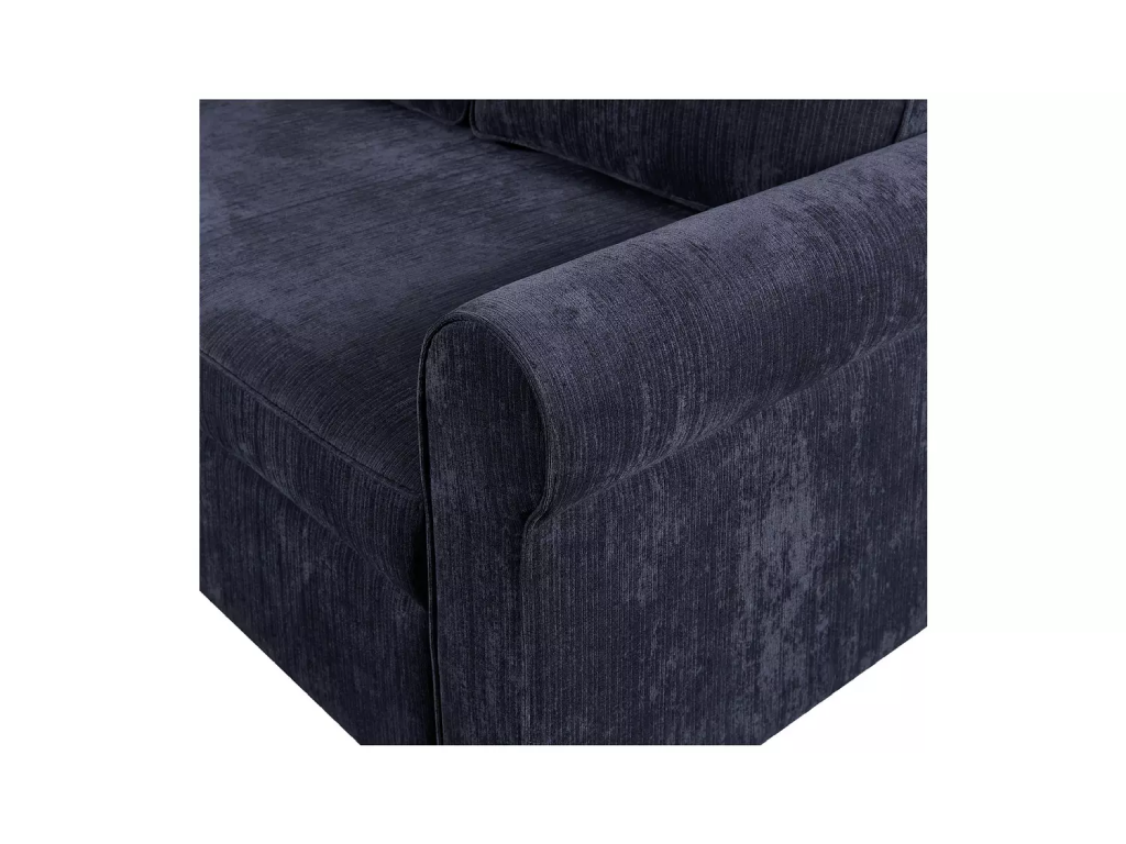 Addie Velvet Reversible Storage Sofa Bed-Charcoal