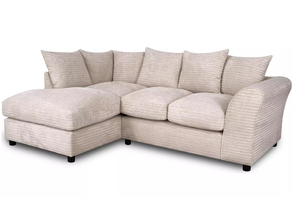 Harry Small Left Hand Corner Chaise Sofa - Stone