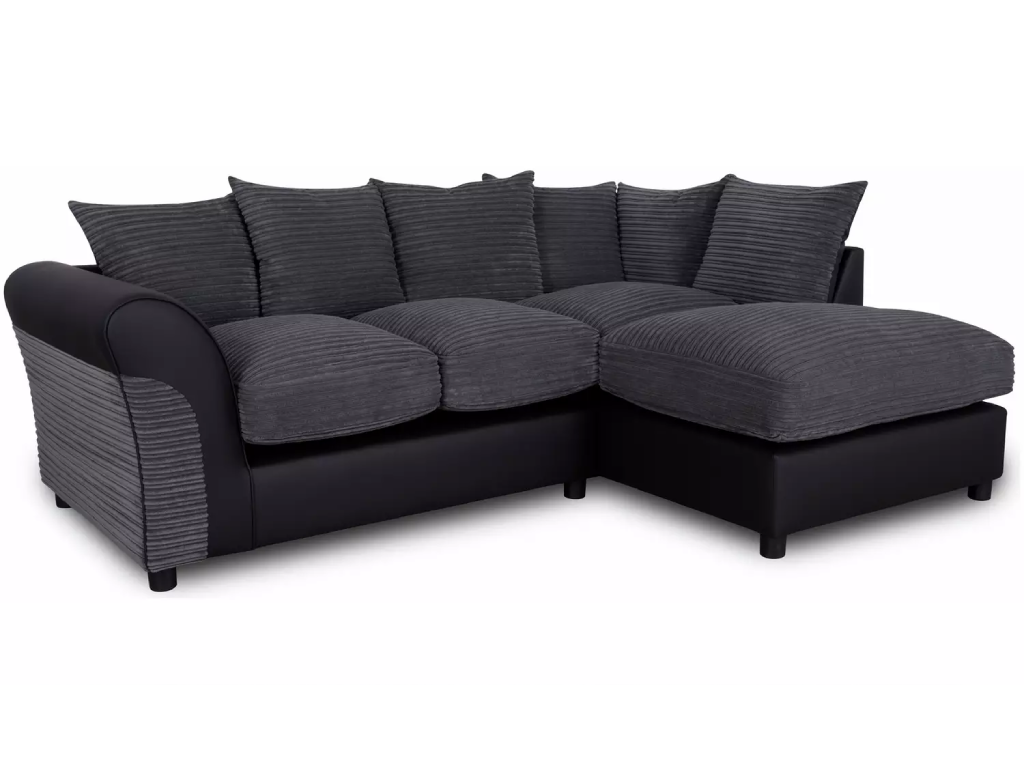 Harry Small Right Hand Corner Chaise Sofa - Charcoal