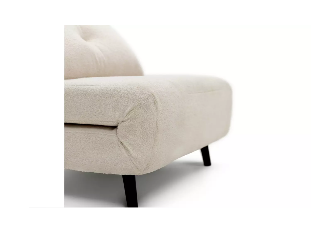 Habitat Roma Single boucle Chairbed - Cream