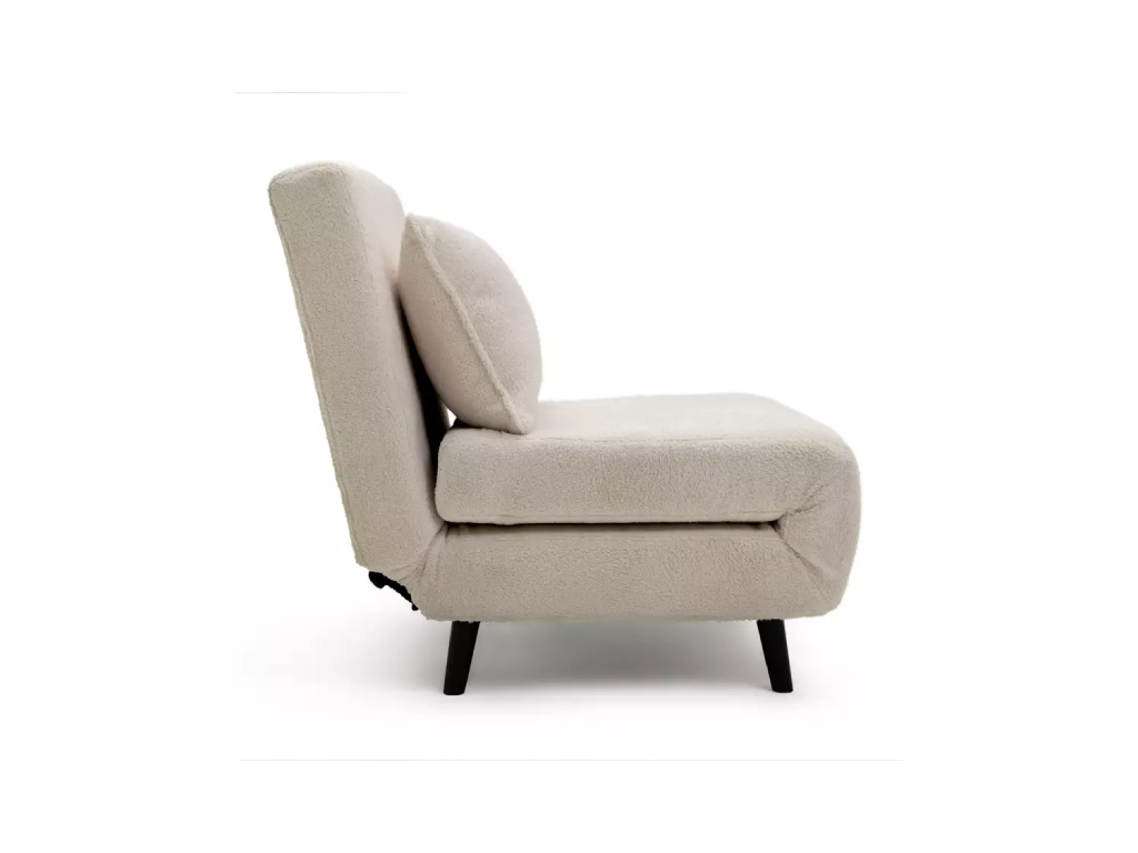 Habitat Roma Single boucle Chairbed - Cream