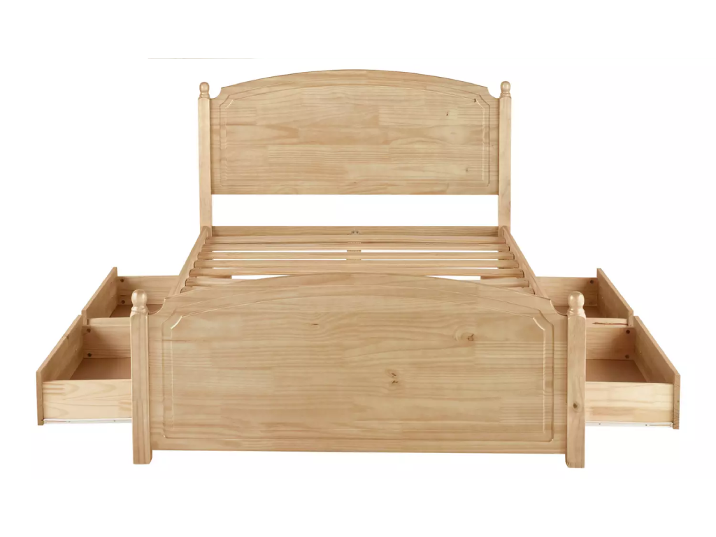 Emberton Kingsize Wooden Bed Frame - Pine - (B-Grade)