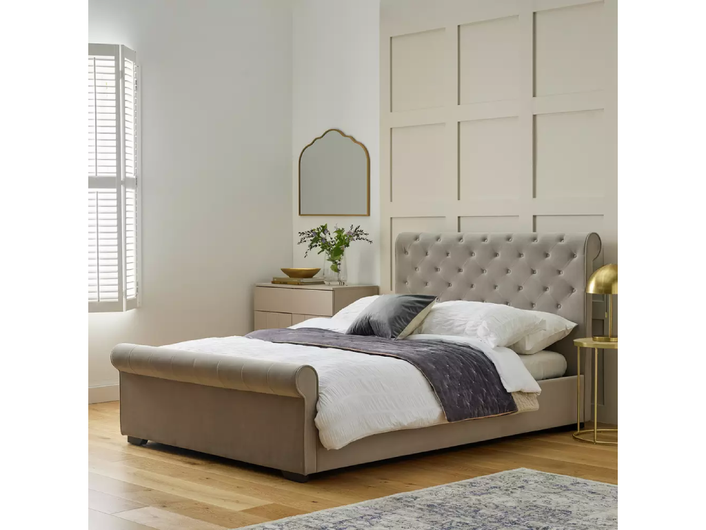 Harrow Double Side Lift Ottoman Bed - Grey