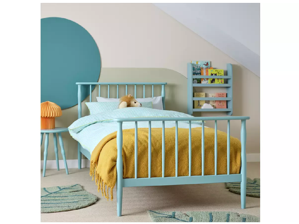 Habitat Kids Thea Spindle Single Bed Frame - Duck Egg Blue