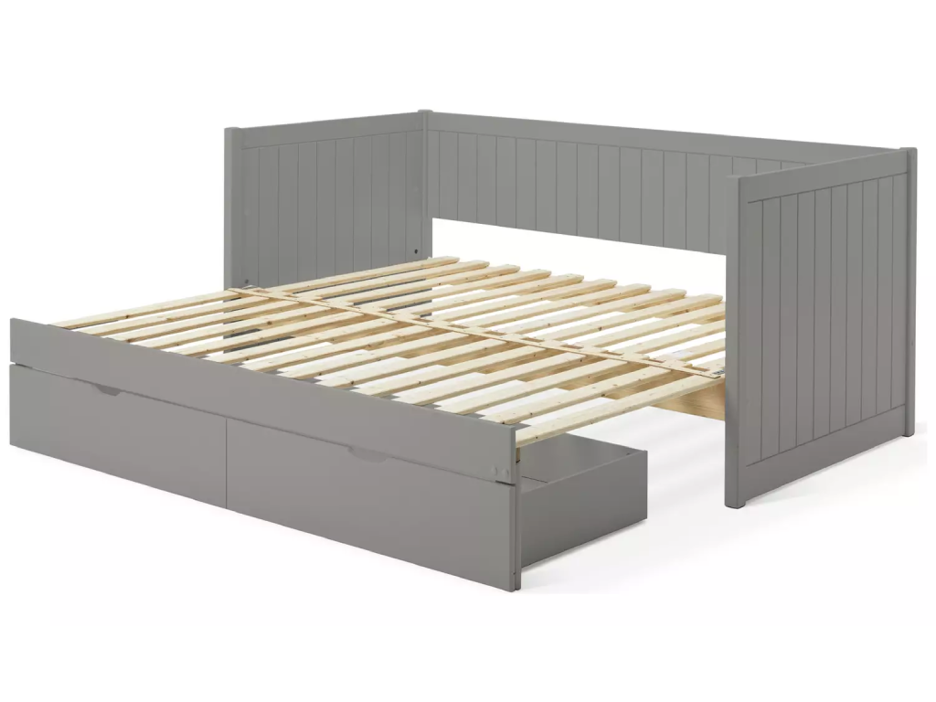 Habitat Axel Trundle Day Bed with 1 Drawer - Grey