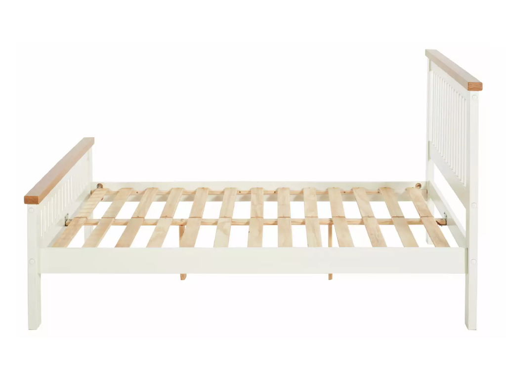 Aubrey Superking Wooden Bed Frame - Two Tone