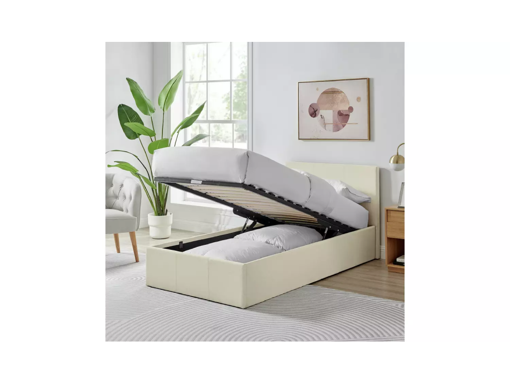 Heathdon Single End Lift Ottoman Bed - Natural