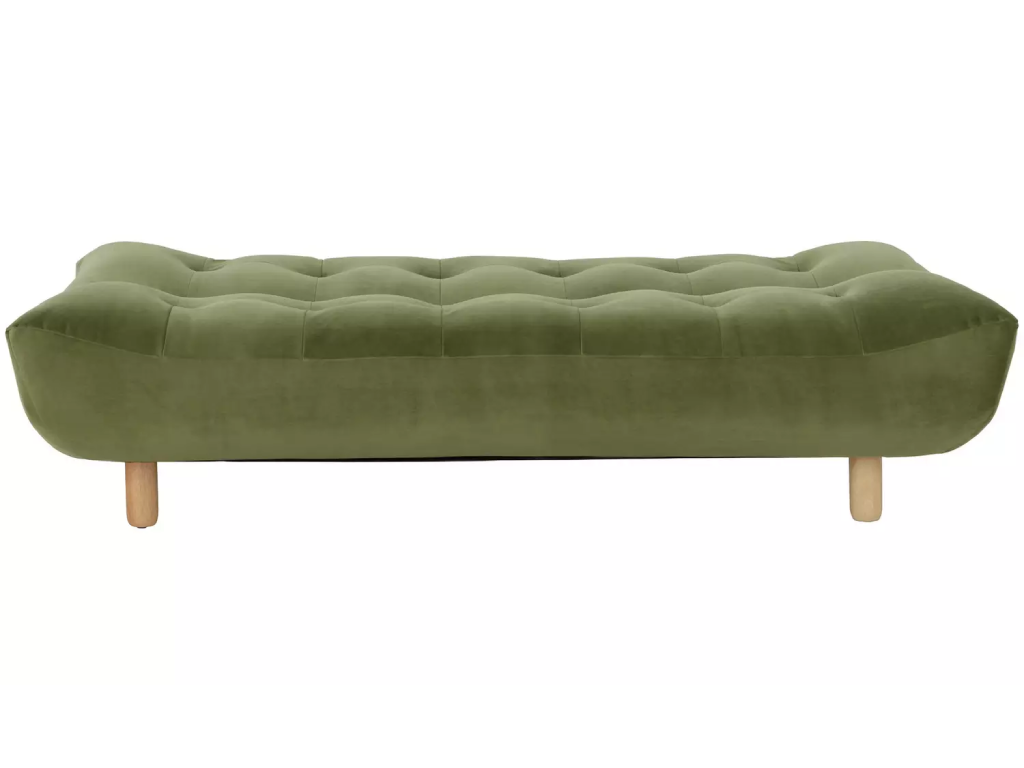 Habitat Kota 3 Seater Velvet Clic Clac Sofa Bed - Green - (B-Grade)
