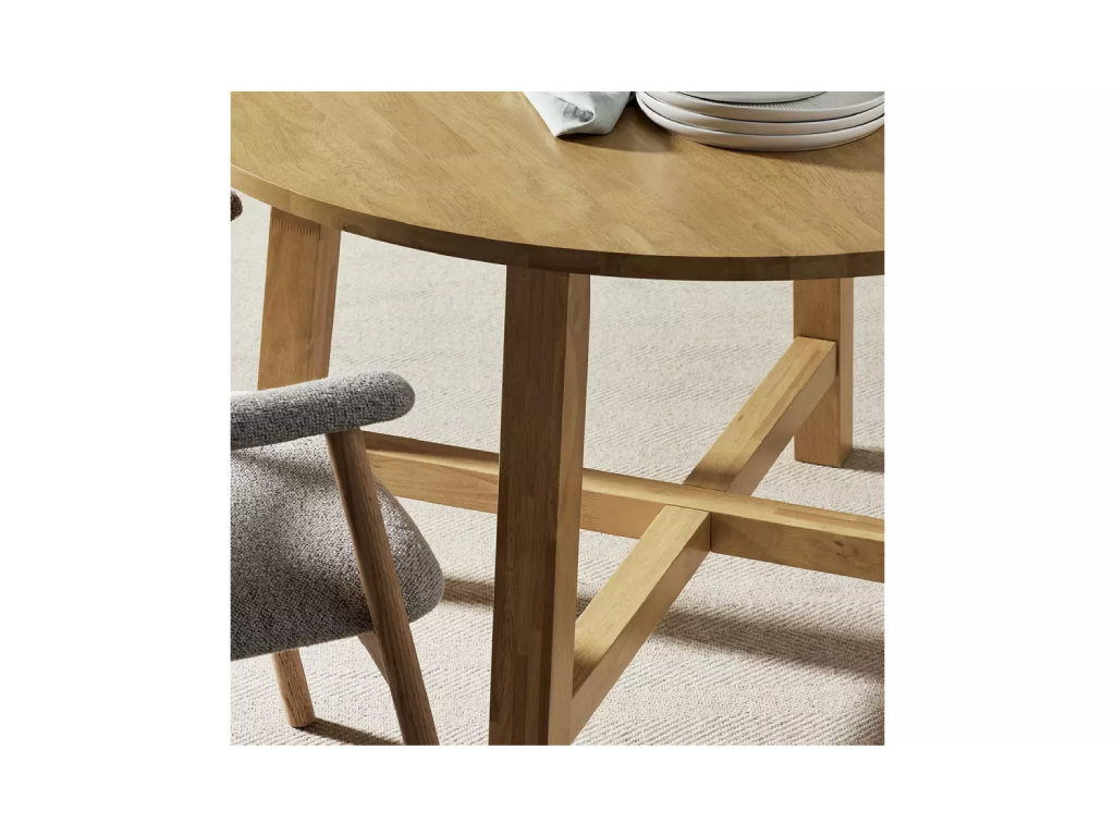 Habitat Trieste Round 4 Seater Dining Table Only - Oak