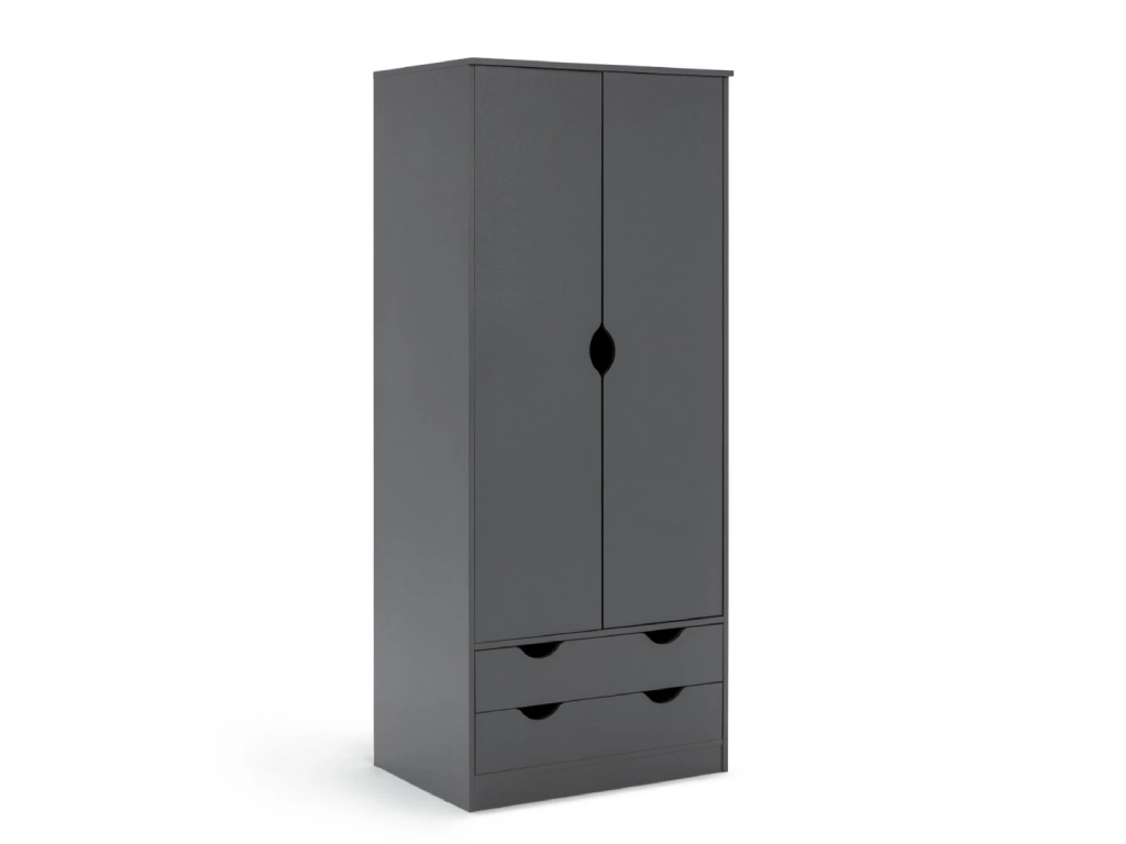 Habitat Kids Pagnell 2 Door 2 Drawer Wardrobe - Grey
