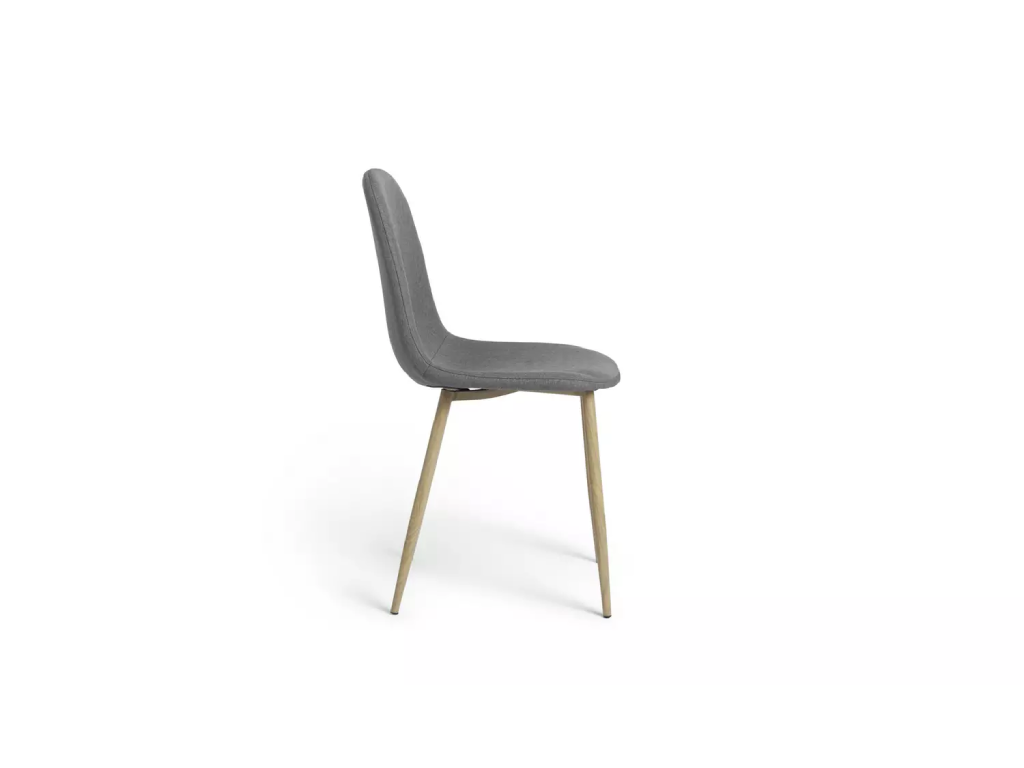 Habitat Beni Pair of Fabric Chairs - Grey