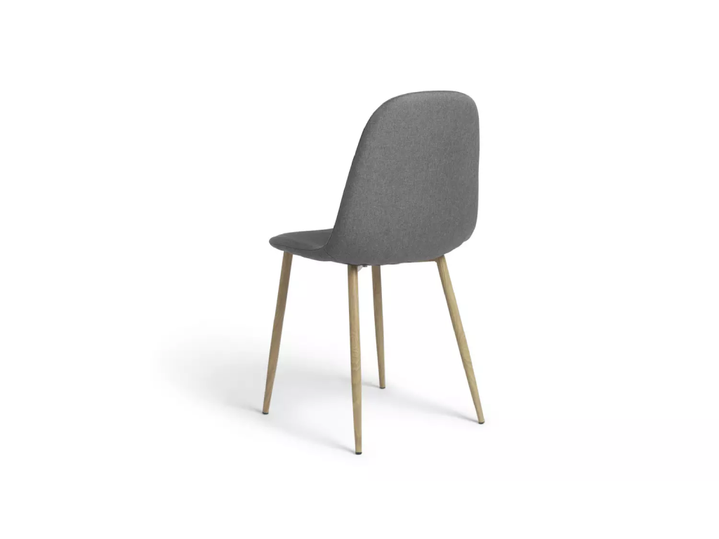 Habitat Beni Pair of Fabric Chairs - Grey