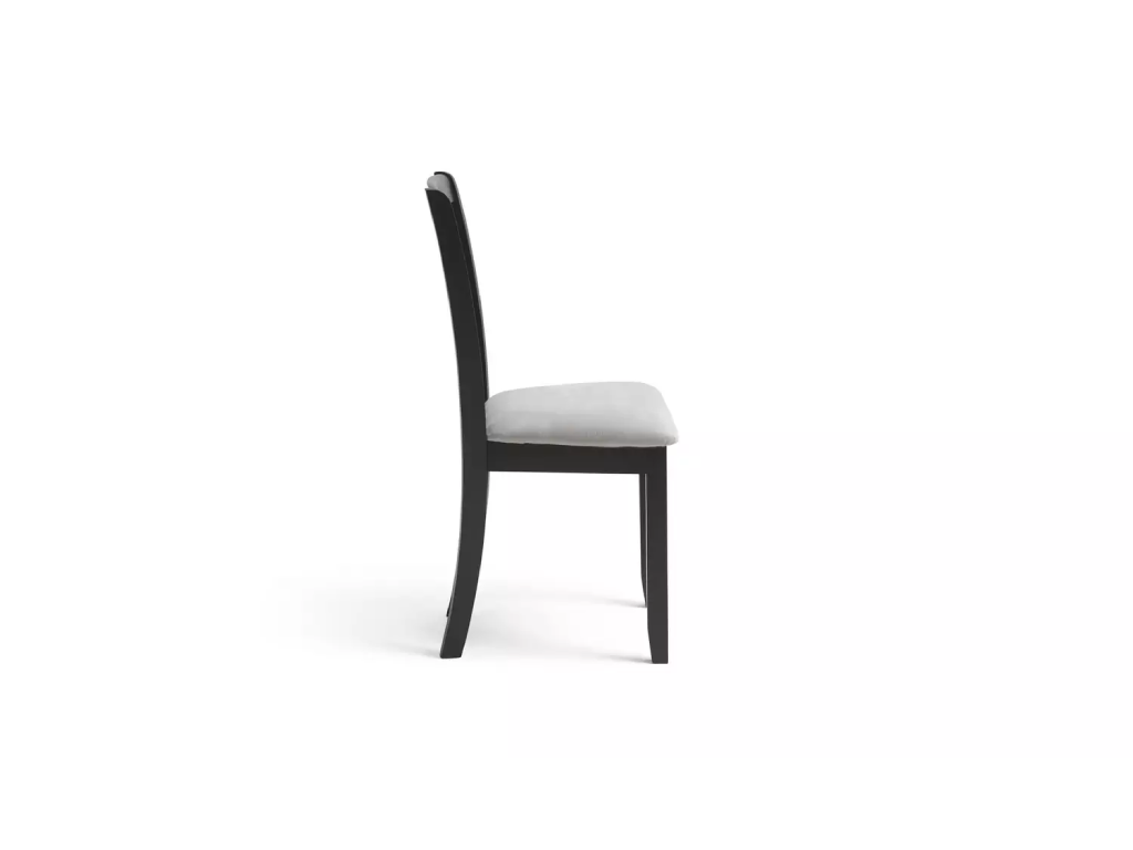 Banbury Pair of Solid Wood Dining Chairs - Black