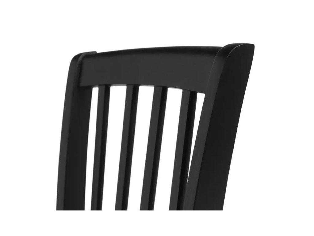 Banbury Pair of Solid Wood Dining Chairs - Black