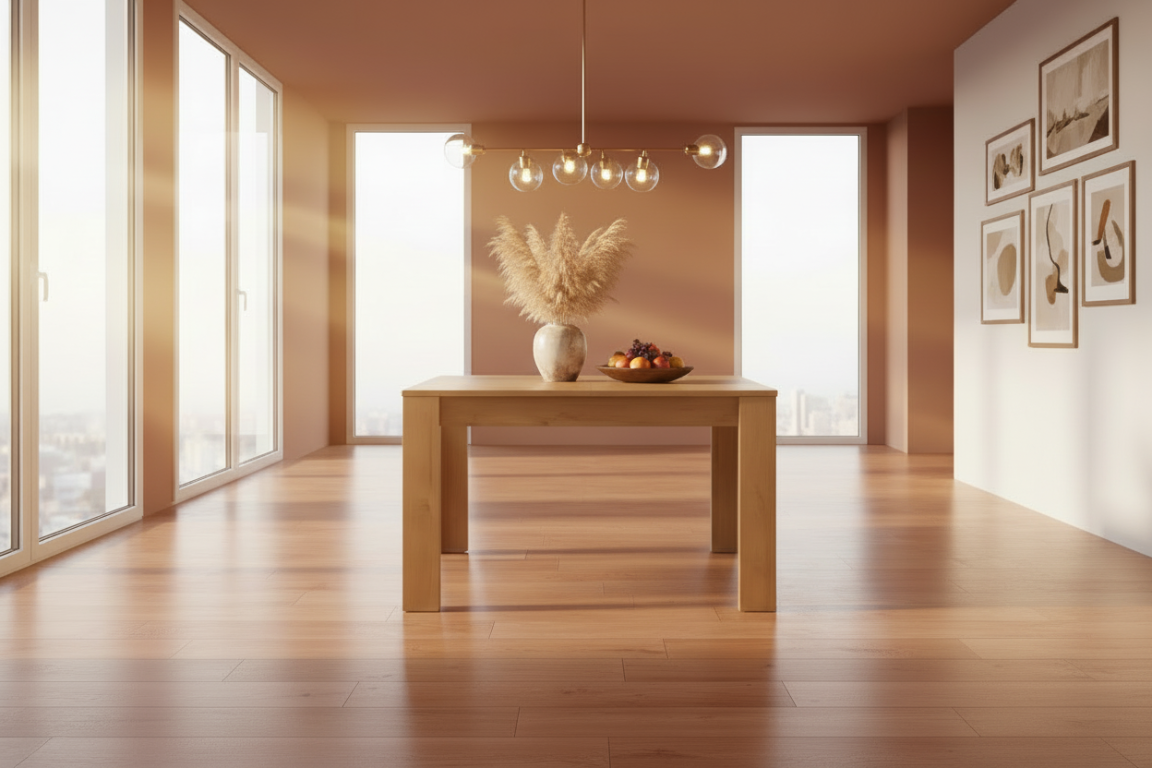 Miami Extending 4 - 6 Seater Table - Oak Effect