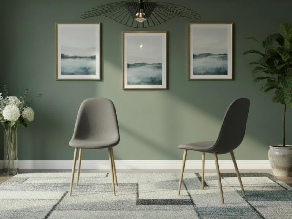 Habitat Beni Pair of Fabric Chairs - Grey