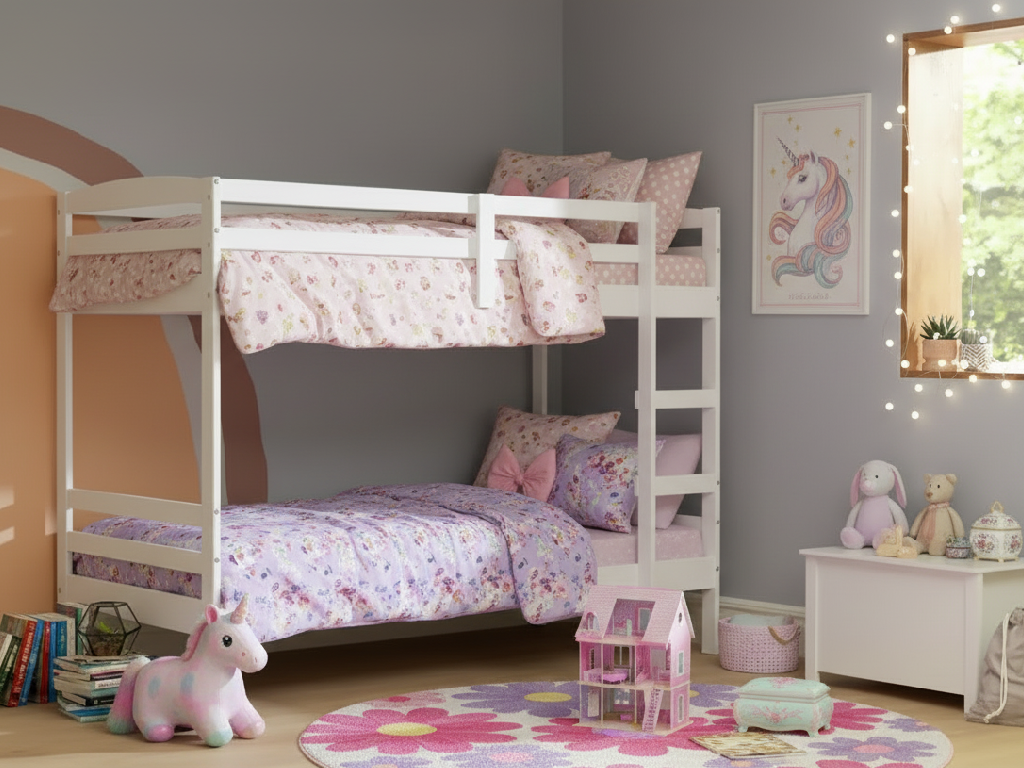 Josie Grey Bunk Bed Frame - Grey