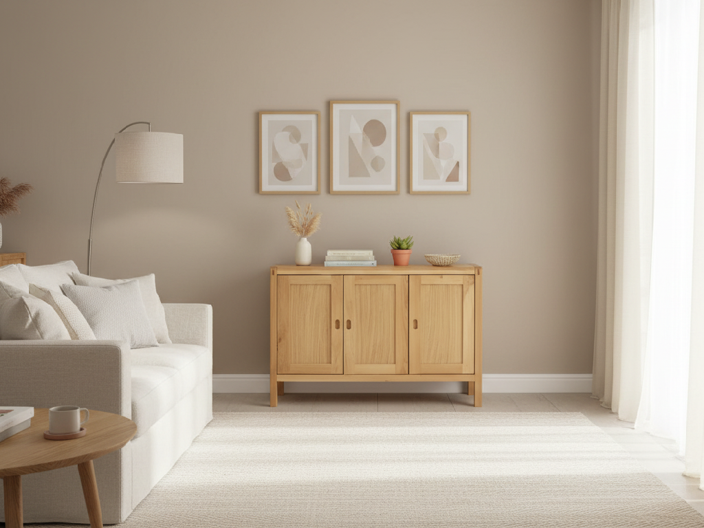 Habitat Radius 3 Door Oak Sideboard - Natural