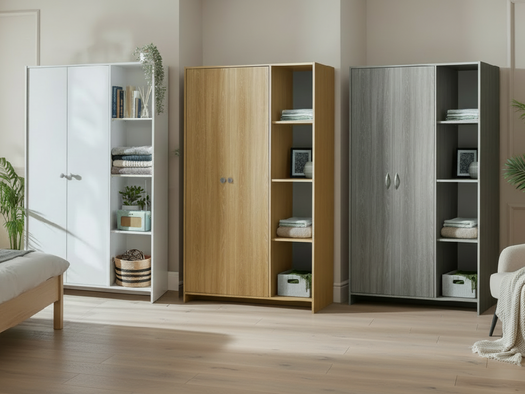 Seville 2 Door Open Shelf Wardrobe