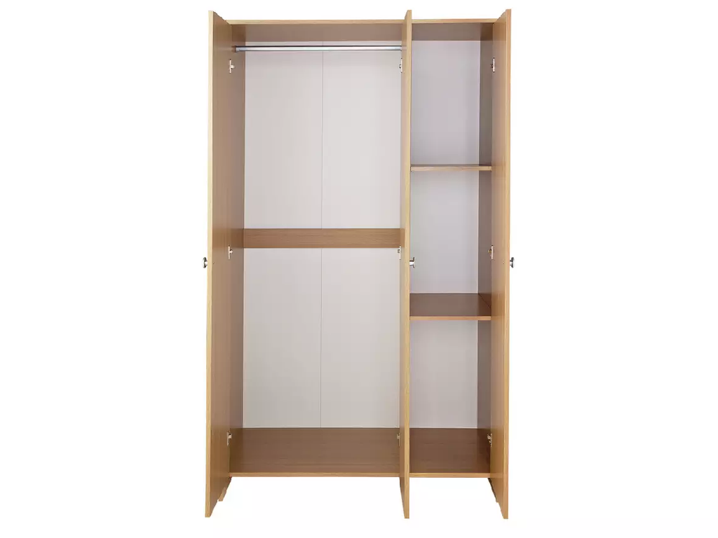Seville 3 Door Wardrobe - Oak Effect