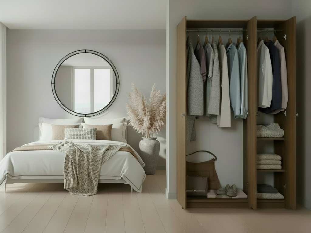 Seville 3 Door Wardrobe - Oak Effect