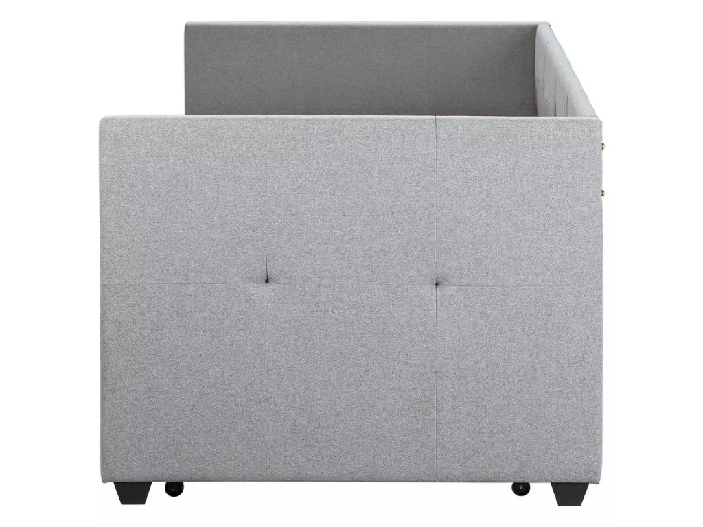 Tamara Fabric Day Bed with Trundle - Grey