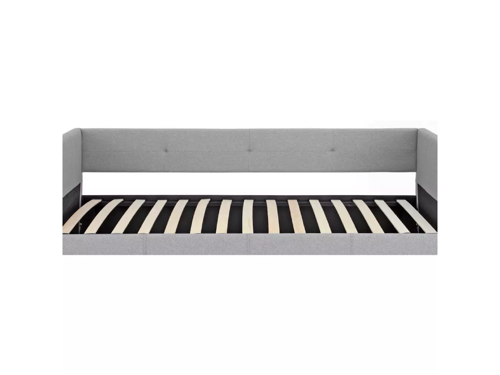 Tamara Fabric Day Bed with Trundle - Grey