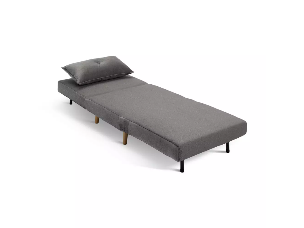 Habitat Roma Single Compact Fabric Chairbed - Grey