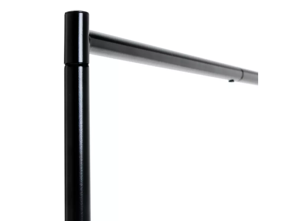 Heavy Duty Single 5 Feet Clothes Rail - Black