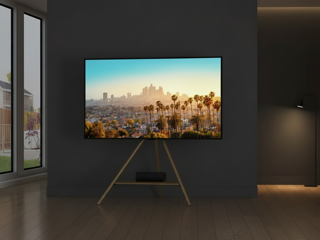 AVF Tripod Up to 65 Inch TV Stand - Gold - (B-Grade)