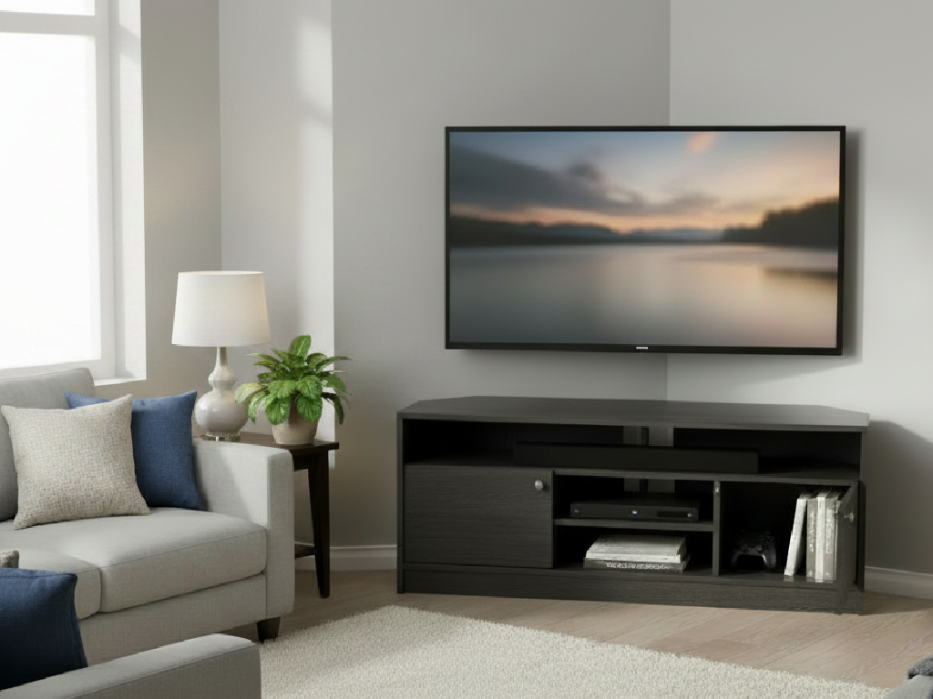Corners 2 Door TV Unit - Black