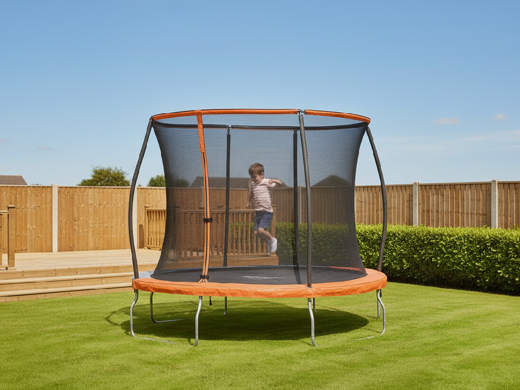 Sportspower Sport-Pro 8ft Trampoline With Folding Enclosure