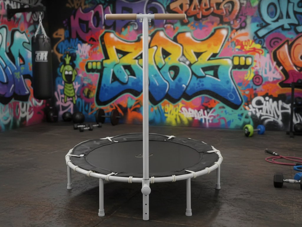 Decathlon Compact 500 Trampoline with Front Bar