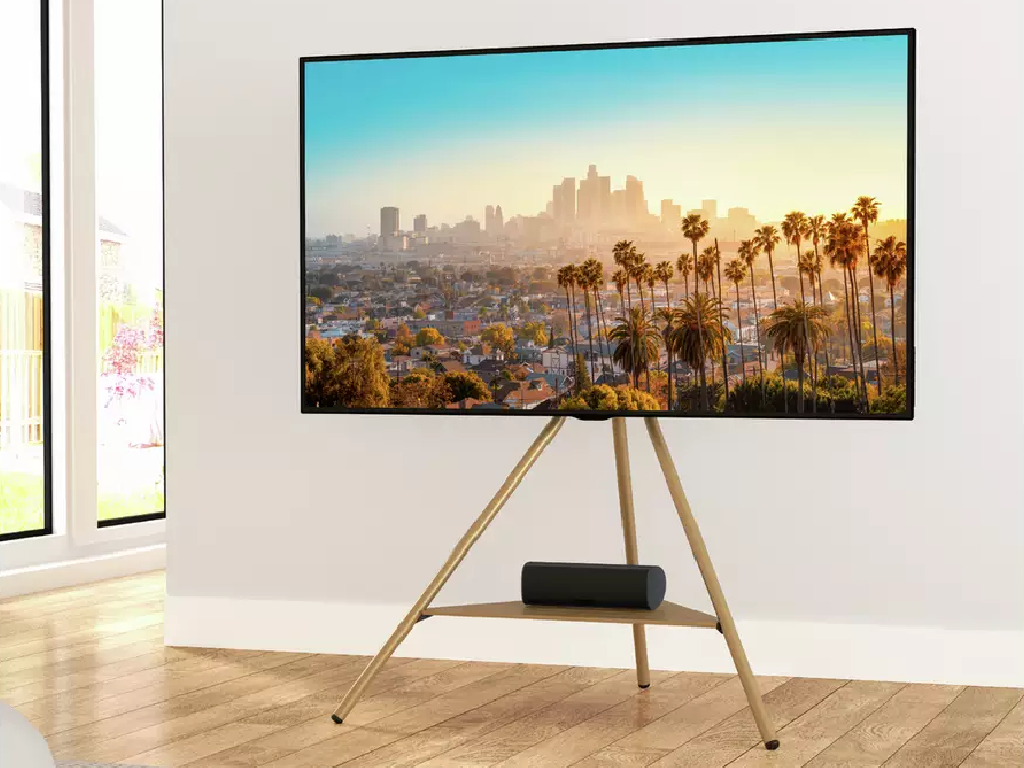 AVF Tripod Up to 65 Inch TV Stand - Gold - (B-Grade)