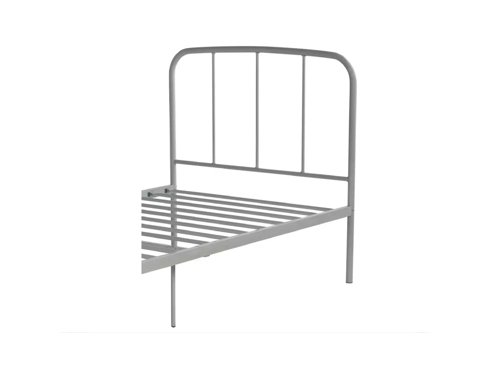 Freja Single Metal Bed Frame - Silver