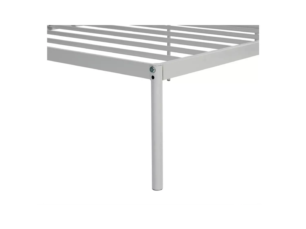 Freja Single Metal Bed Frame - Silver