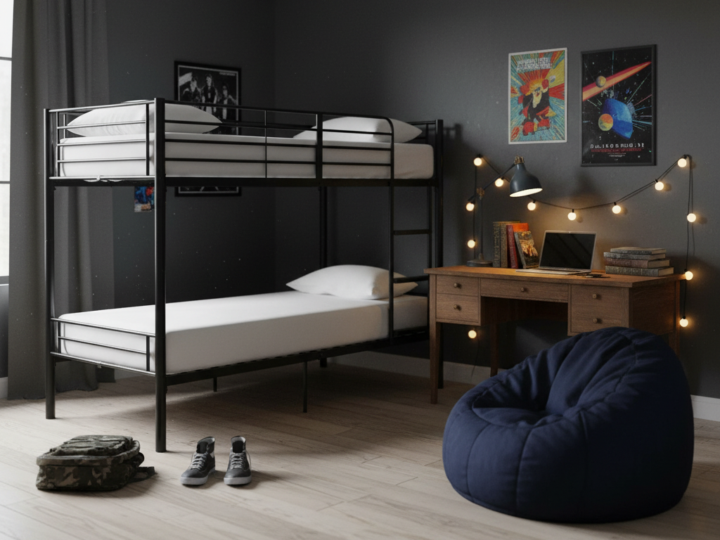 Mason Metal Bunk Bed - Black
