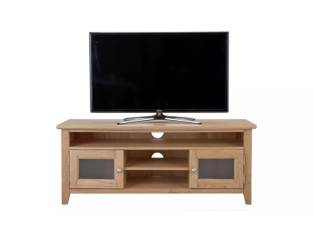 Islington 2 Door Oak TV Unit - Natural