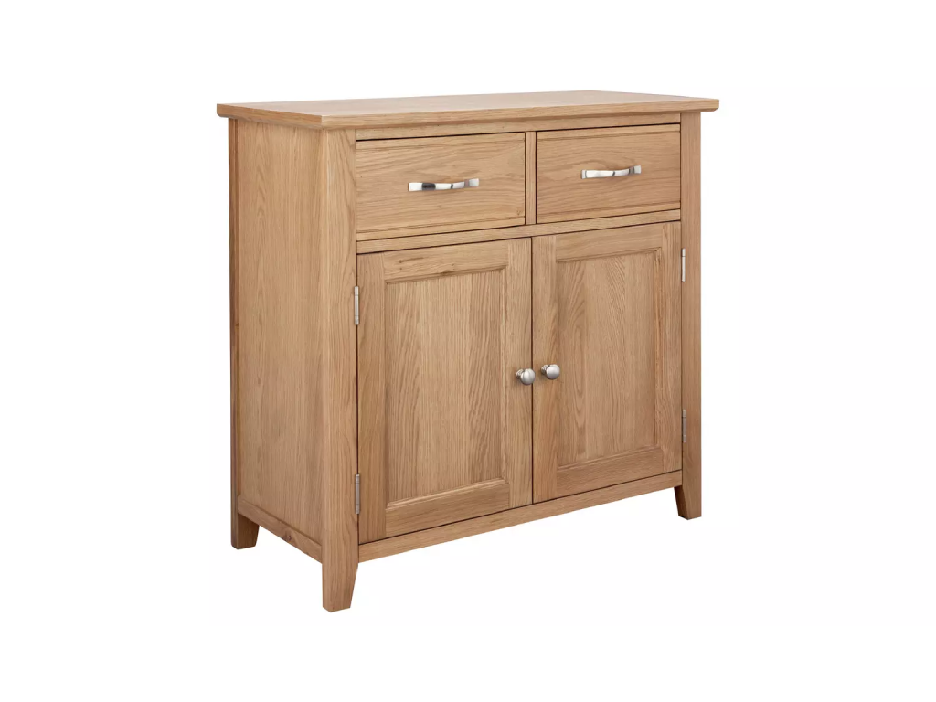 Islington 2 Door Oak Veneer Sideboard-Natural