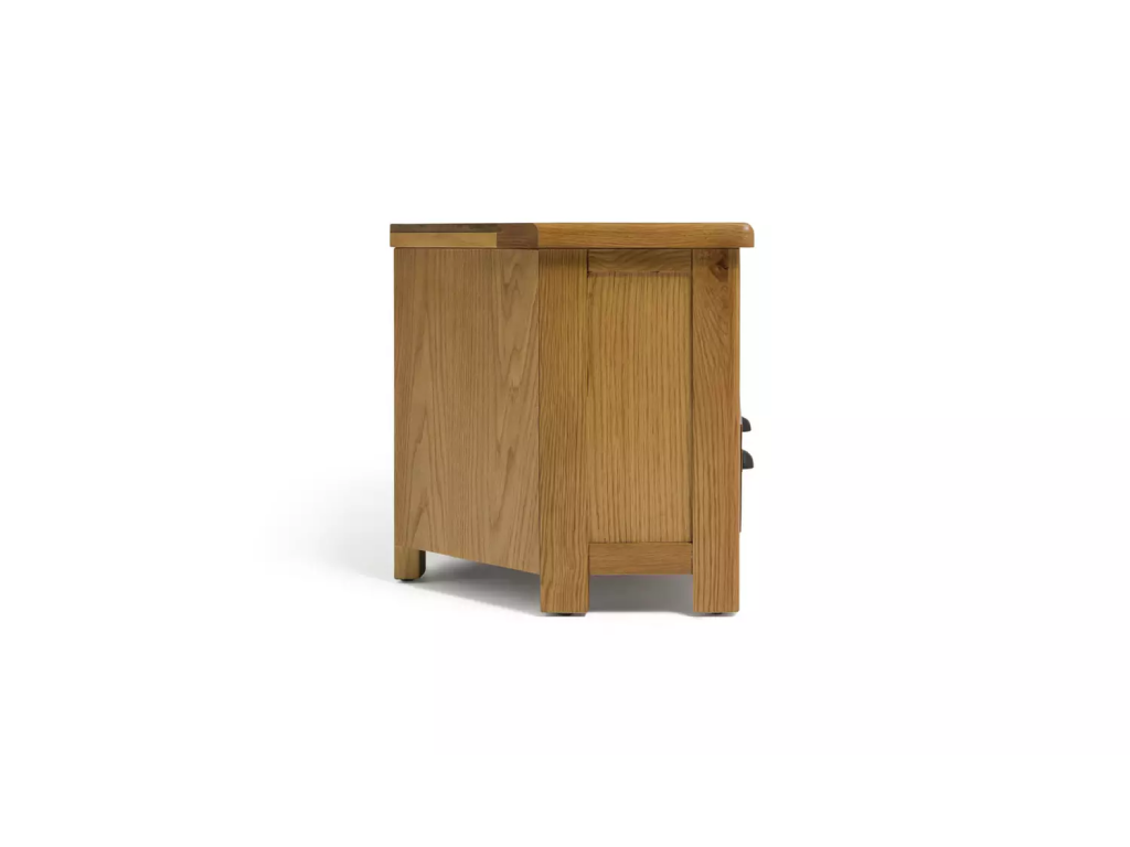 Kent 2 Drawer Corner Oak TV Unit - Natural