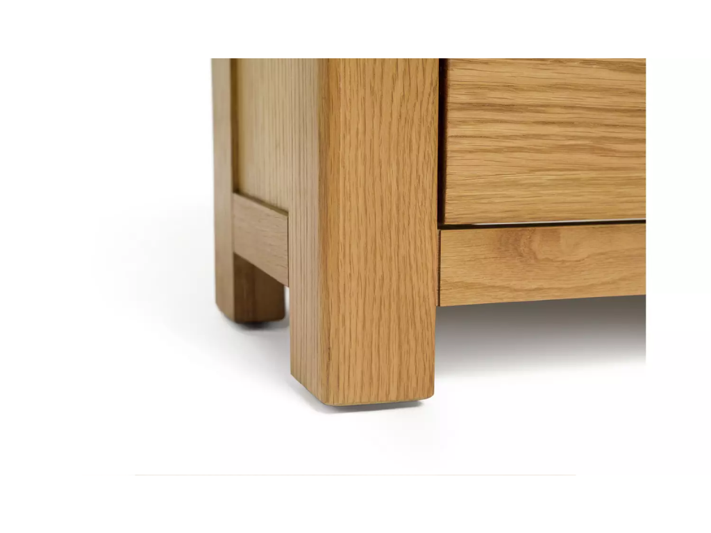 Kent 2 Drawer Corner Oak TV Unit - Natural