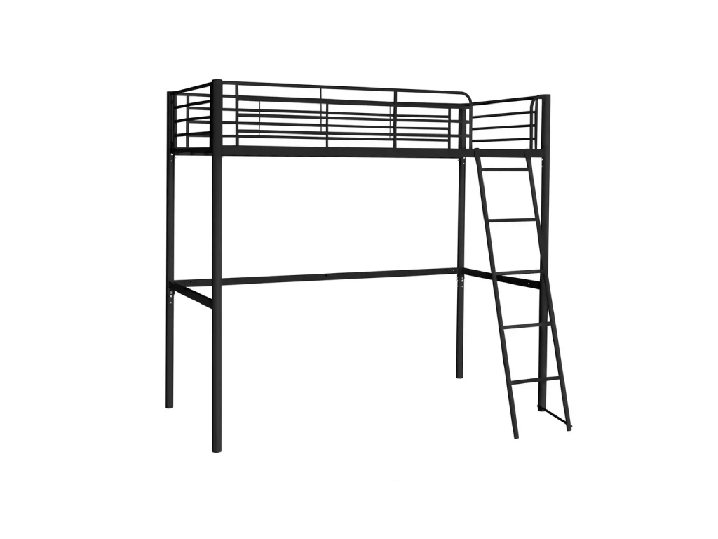 Riley High Sleeper Metal Bed Frame - Black