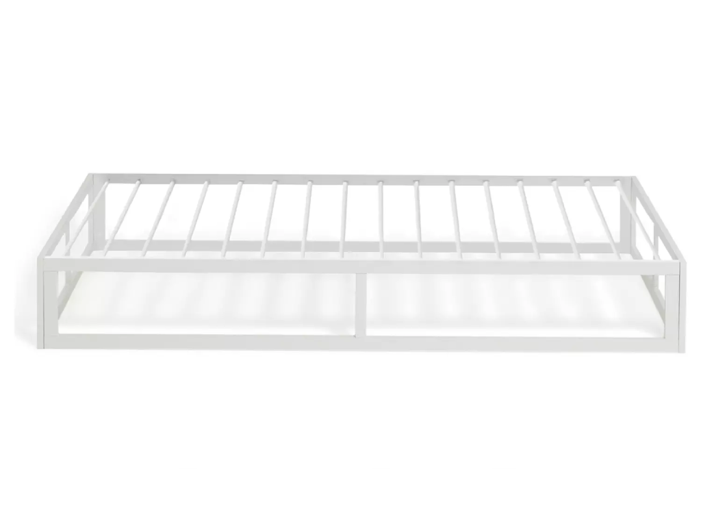 Platform Single Metal Bed Frame - White (B-Grade)