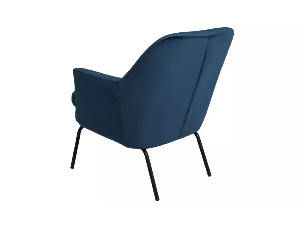 Habitat Celine Velvet Accent Chair - Blue
