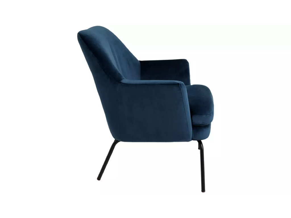 Habitat Celine Velvet Accent Chair - Blue