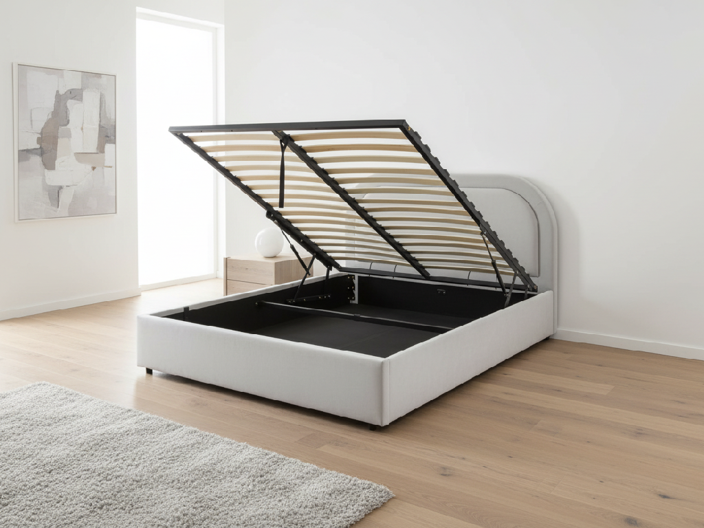 Habitat Ashford Kingsize End Lift Ottoman Bed - Grey