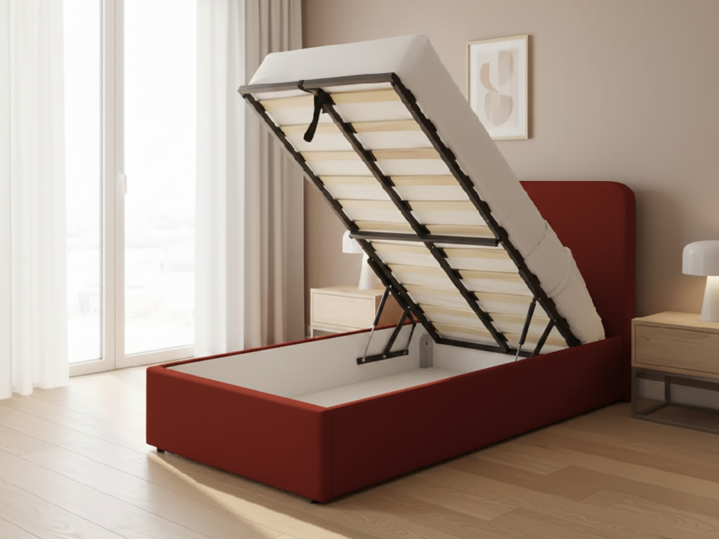 Habitat Chadwell Single End Lift Ottoman Bed - Rust
