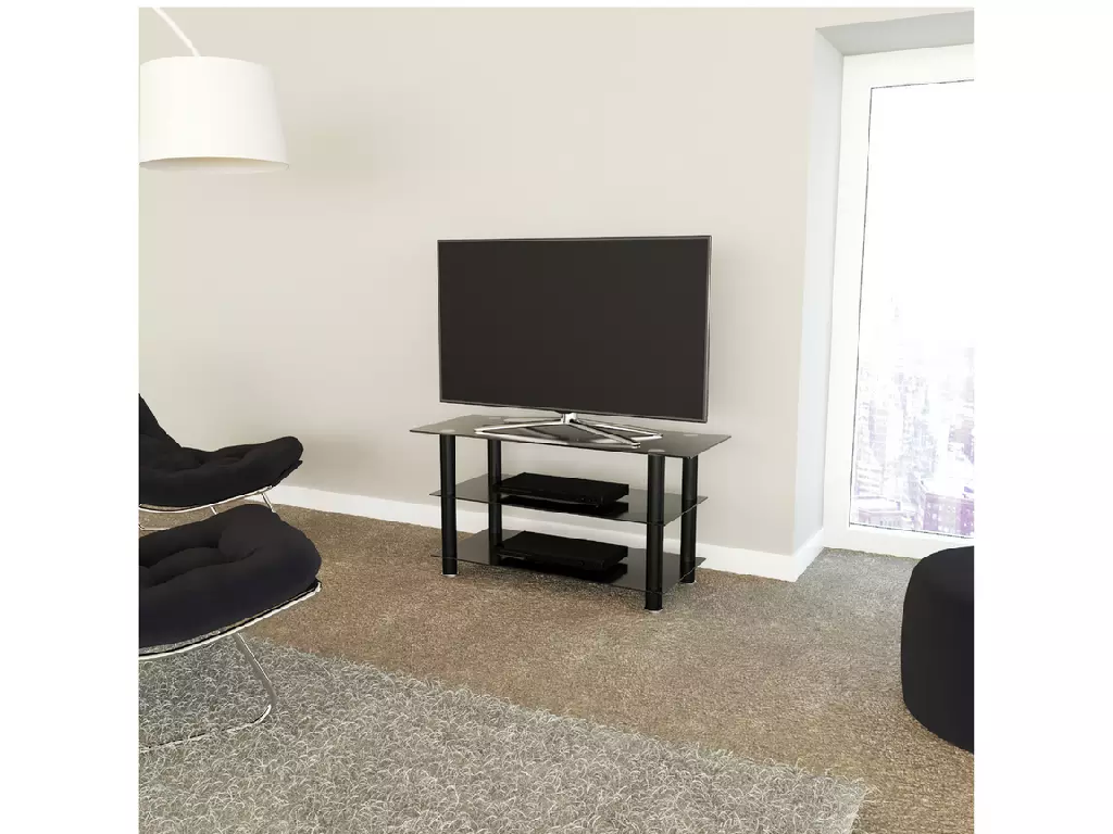 AVF Glass up to 50 Inch TV Stand - Black