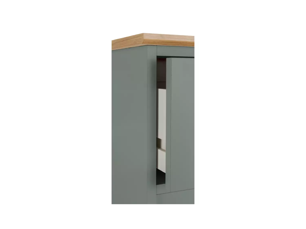 Kensington 5 Drawer Chest - Sage Green
